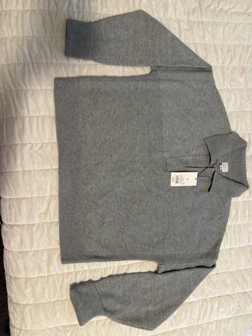 a new day Women's Gray V-Neck Sweater